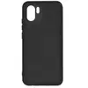 Avizar Coque pour Xiaomi Redmi A1 et A2 Silicone Semi-rigide Finition Soft-touch Fine noir