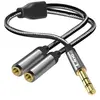 Adaptateur Audio Splitter Jack 3.5mm mâle vers 2x Jack 3.5mm femelle LinQ