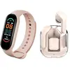 Non communiqué Pack Sport Écouteurs TWS Imagine Bluetooth 5.3 ENC et Bracelet Connecté Avizar Rose