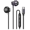 Ecouteurs Intra USB-C Aimantés Musique et Appels Mains Libres Gris