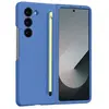 Merkloos / Sans marque Coque - AVIZAR - Galaxy Z Fold 6 - Soft Touch - Stylet Tactile - Bleu