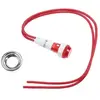 Voyant Rouge Ø 10mm + Cable + Ecrou Pour Lave Linge - D342063