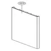 Facade de porte argent pour lave vaisselle LG ACQ76172920