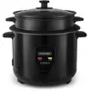 KITCHEN COOK Cuiseur à Riz 1.8l Avec Cuve Métal Et Panier Vapeur Japan X Noir