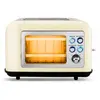 Grille Pain Double Fente Avec Fenetre Toasteo Glass Beige Kitchencook