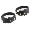 LOVE AND VIBES Bracelets de chevilles BDSM en similicuir chat