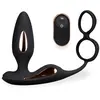 LOVE AND VIBES Plug anal vibrant avec double anneau cockring Domino