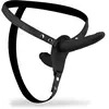 Gode ceinture double en silicone et similicuir Dool