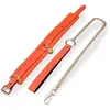 LOVE AND VIBES Collier et laisse fluorescents orange