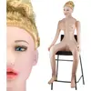 LOVE AND VIBES Poupée gonflable assise bouclée blonde Marylin