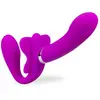 LOVE AND VIBES Strapon 12 modes de vibration Butterfly
