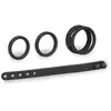 LOVE AND VIBES Set de 4 cockrings en silicone