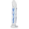 LOVE AND VIBES Gode godemichet en verre Glow gode vaginal ou anal homme ou femme