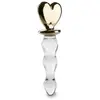 Gode godemichet en verre Golden Heart gode vaginal ou anal homme ou fe...