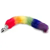 LOVE AND VIBES Plug queue de renard fourrure vegan Pride