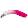 LOVE AND VIBES Plug queue de renard fourrure vegan rose et fuchsia