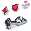 LOVE AND VIBES Plug anal pénis avec 4 bijoux interchangeables Cards