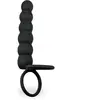 Double anneau cockring avec plug vibrant pour double pénétration Stron...