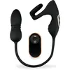 Plug anal vibrant va-et-vient avec cockring et masseur de testicules W...