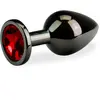LOVE AND VIBES Bijou anal rosebud gun metal M 88g - 6 coloris