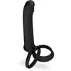 LOVE AND VIBES Double anneau cockring avec plug pour double pénétration Twilight