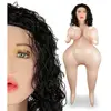 Poupée gonflable curvy brune curly tête 3D Malia