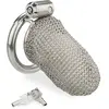 Cage à pénis en cotte de maille - modèle long
