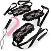 Kit BDSM masque, menottes et martinet en silicone Obey Me