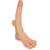 Gode godemichet réaliste 19,0cm avec pied ultra réaliste pointure 41 C...