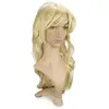 LOVE AND VIBES Perruque cheveux blonds longs et bouclés