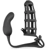 Vibromasseur vibro homme gode anal Cage à pénis cockring stimulateur p...
