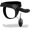 LOVE AND VIBES Gode ceinture courbé creux en silicone vibrant