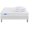 Matelas + sommier Ressorts ensachés 140x MERINOS TOP TRIO