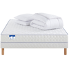Matelas + sommier Ressorts ensachés 140x190 cm MERINOS TOP QUATUOR