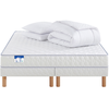 Matelas + sommier Ressorts ensachés 160x200 cm MERINOS TOP QUATUOR
