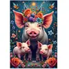 Alipson Puzzle Famille Cochon en Promenade