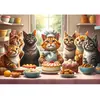 Alipson Puzzle Chats Pâtissiers en Action