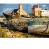 Puzzle de 1000 pièces Alipson Puzzle Bateaux Port Bretagne Marron 33,5...