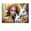 Alipson Puzzle Lady and Bunnies