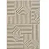 Tapis à reliefs géométriques beige - 200x290 cm