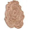 Tapis Laine Tissé à la main motif bois Marron 160x230