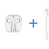 pack avec adaptateur lightning vers prise jack 3. 5 et écouteurs intra...