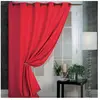 Home Maison Rideau occultant uni M1 non feu (140x180 cm - Rouge)