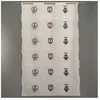 Home Maison Modulable brodé "Ancre marine" (0.45x2.2 m - Blanc)