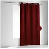 LINDER Rideau non feu M1 en velours fiore (240x260 cm - Rouge)