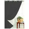 HomeMaison Rideau occultant Non Feu M1 Gris anthracite 240x260 cm - Gris anthracite