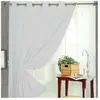 HomeMaison Rideau occultant uni M1 non feu (140x180 cm - Blanc cassé)