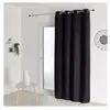 Homemaison Rideau 100% occultant Ignifugé M1 Noir, Polyester, 260x240 cm
