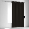 LINDER Rideau non feu M1 en velours fiore (140x260 cm - Gris Foncé)
