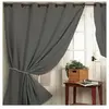 Home Maison Rideau occultant uni M1 non feu (240x260 cm - Gris anthracite)